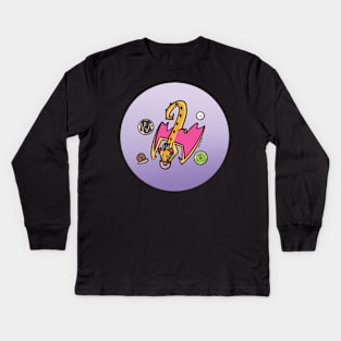 Wings of Fire - Kinkajou & donuts Kids Long Sleeve T-Shirt